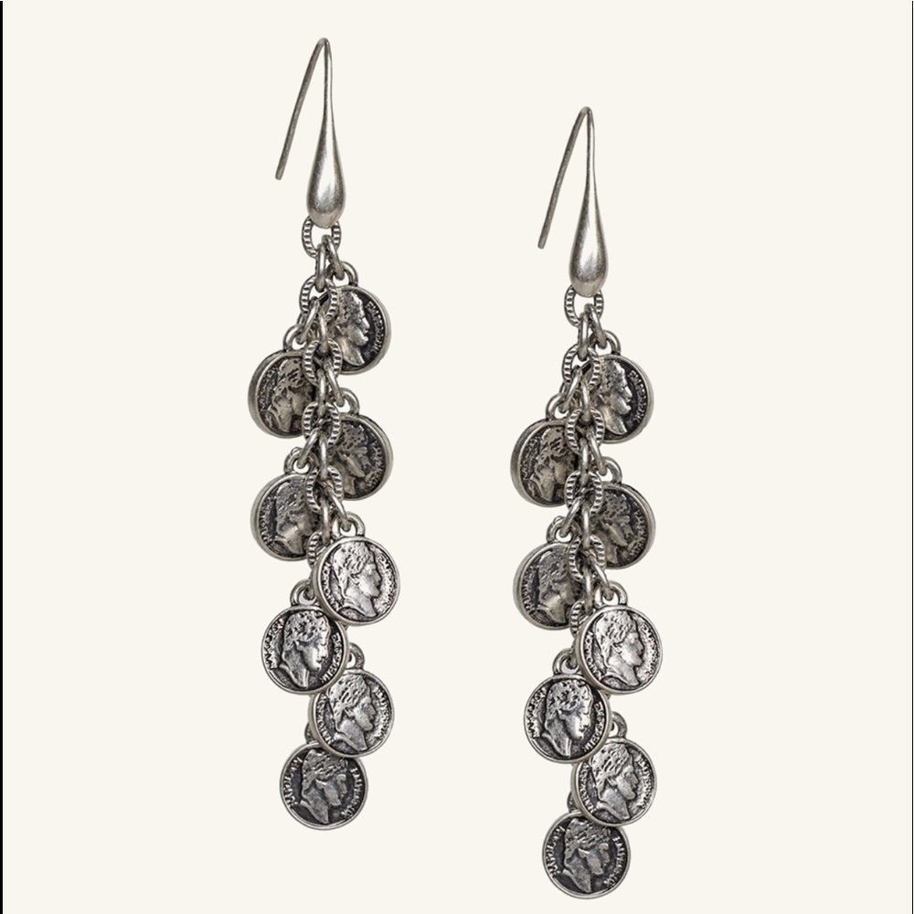 💝 NWT Patricia Nash Mini Coin Dangle Earrings ✨